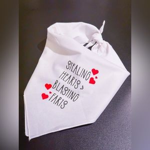 Stealing hearts dog bandanna